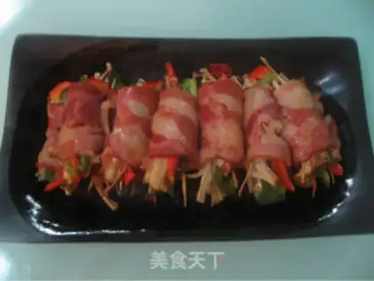 Make Vegetable bacon roll step 13
