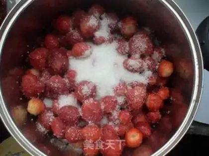 Make large-fruit strawberry jam step 4