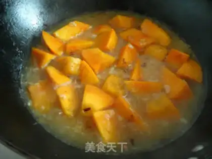 Make Pumpkin thick rice step 5