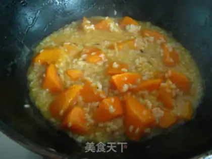 Make Pumpkin thick rice step 6