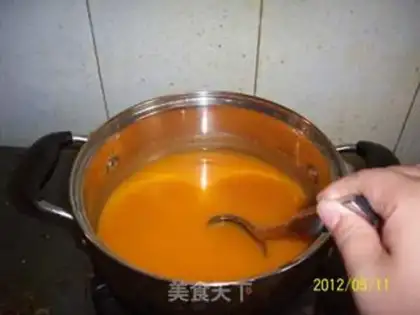 Make Korean pumpkin porridge step 3