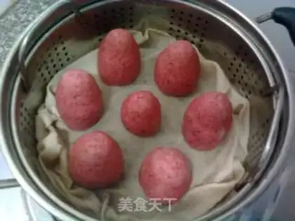 Make Red fermented steamed buns step 6