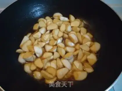 Make Oily steamed rice bamboo step 5