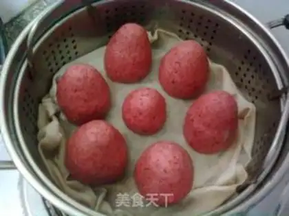 Make Red fermented steamed buns step 7
