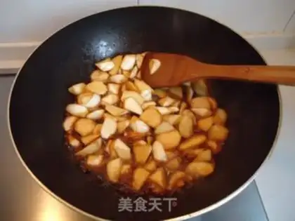 Make Oily steamed rice bamboo step 6