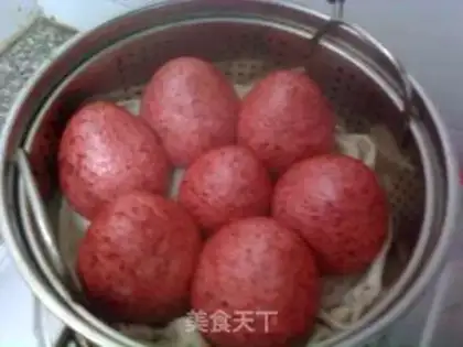 Make Red fermented steamed buns step 8