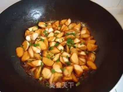 Make Oily steamed rice bamboo step 8