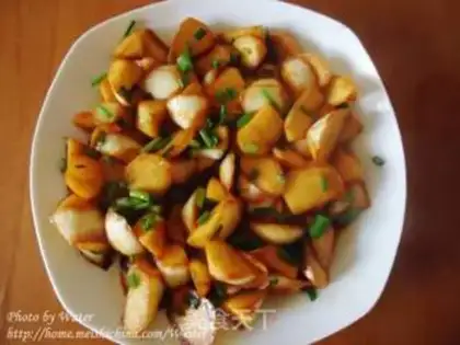 Make Oily steamed rice bamboo step 9