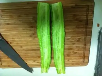 Make Balsam pear slices step 0
