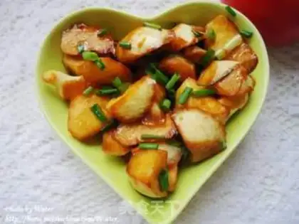 Make Oily steamed rice bamboo step 10