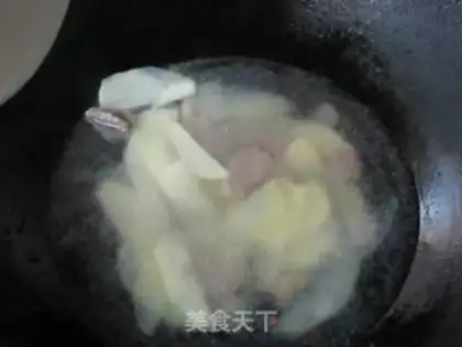 Make Mint meat soup step 8