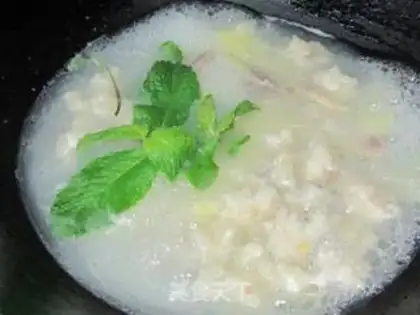 Make Mint meat soup step 10