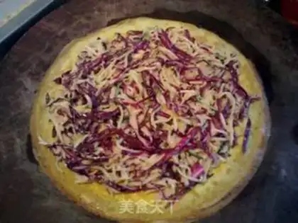 Make Fruit and vegetable salad egg roll step 5