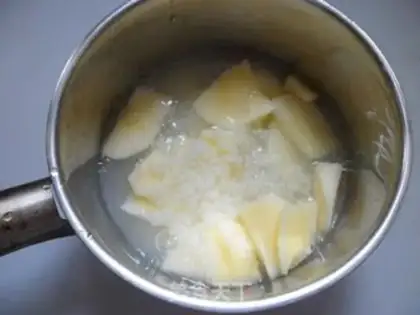 Make apple rice paste step 2