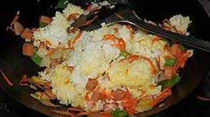 Make Golden Curry Fried Rice step 3