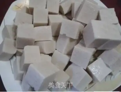 Make stir-fried tofu with kimchi sauce step 1