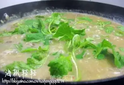 Make Oat scallop pimples soup step 11