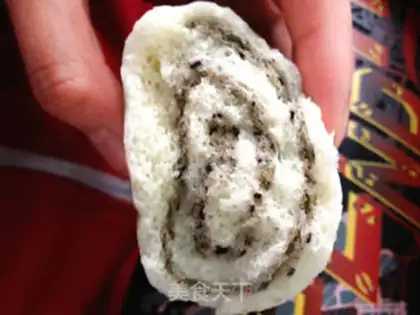 Make Black sesame two-color steamed buns step 24
