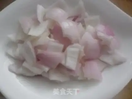 Make assorted diced lotus root step 1