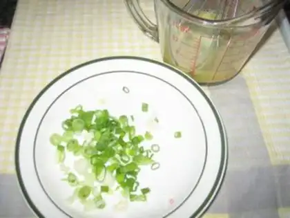 Make Fried rice with shrimp balls and eggs step 7