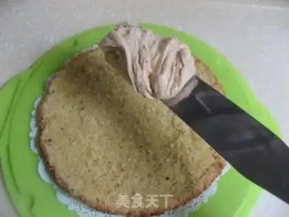 Make Peanut cream cake step 30