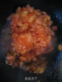 Make Hand-rolled noodles with tomato and egg step 13