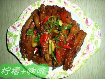 Make Red roasted chicken feet step 6