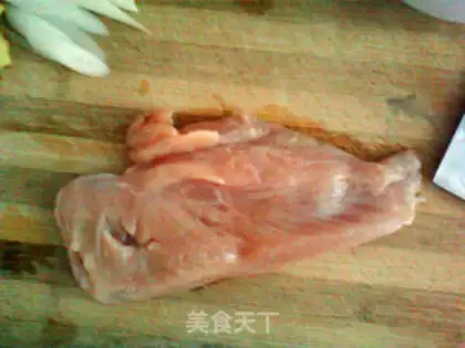 Make Roast chicken rice flower step 2