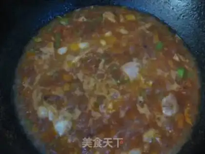 Make Hand-rolled noodles with tomato and egg step 18
