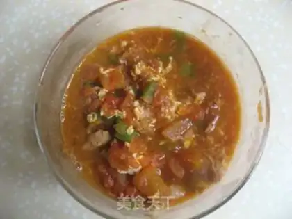 Make Hand-rolled noodles with tomato and egg step 19