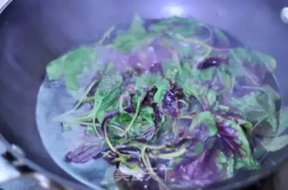 Make Serve with amaranth in soup step 2