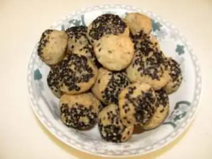 Make Coffee Black Sesame Crispy Ball step 9