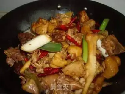 Make saute spicy chicken step 6