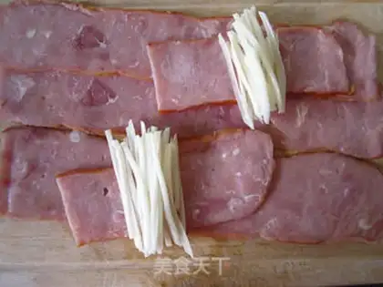 Make Mint potatoes and bacon roll step 4