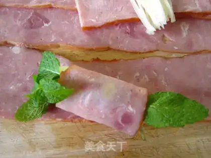 Make Mint potatoes and bacon roll step 6