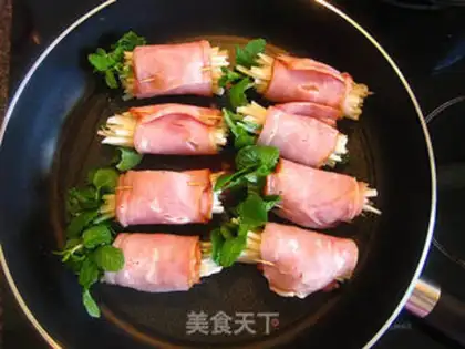 Make Mint potatoes and bacon roll step 8