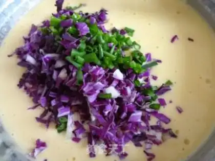 Make Purple cabbage omelet step 6