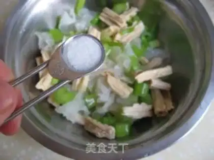 Make Celery, tofu, bamboo, mixed with tremella step 2
