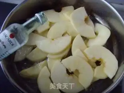 Make Caramel apple flip cake step 3