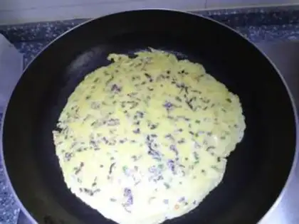 Make Purple cabbage omelet step 11
