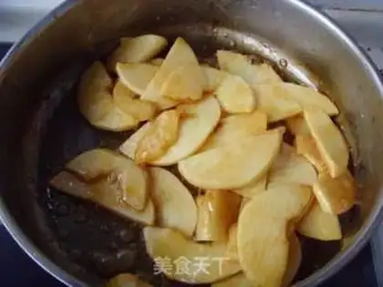 Make Caramel apple flip cake step 4