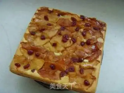 Make Caramel apple flip cake step 15