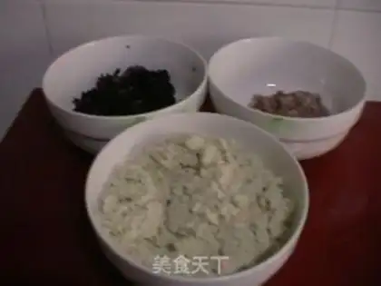 Make tofu lion head step 1