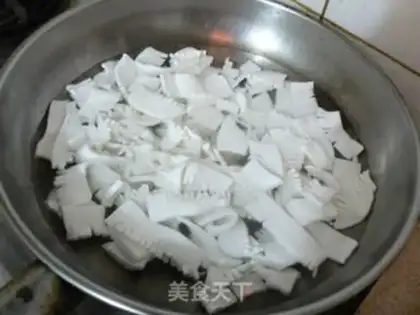 Make stir-fried vegetable kidney flower step 3