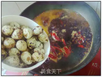 Make Spiced quail eggs step 7