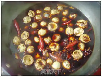 Make Spiced quail eggs step 8