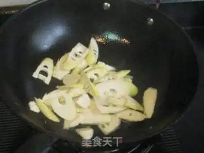 Make stir-fried vegetable kidney flower step 5