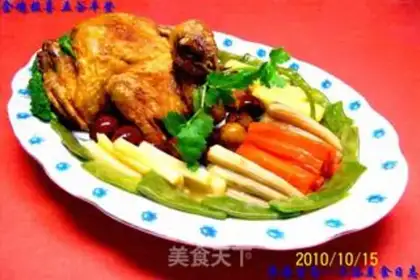 Make The golden rooster reports good news about a bumper harvest step 27
