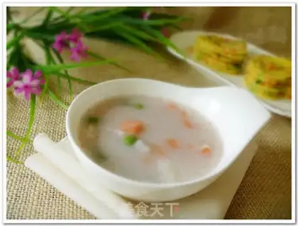 Make Coix seed gorgon and yam porridge step 7