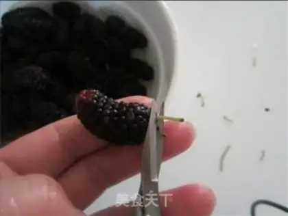 Make Mulberry yogurt drink step 4